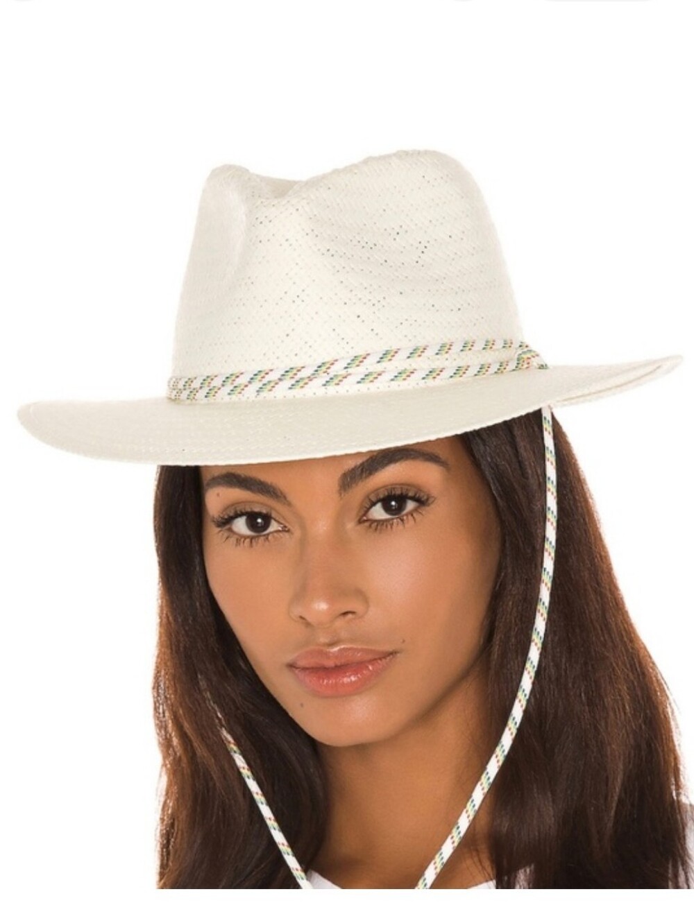 Rag & Bone Packable Straw Fedora in Ivory Size Large